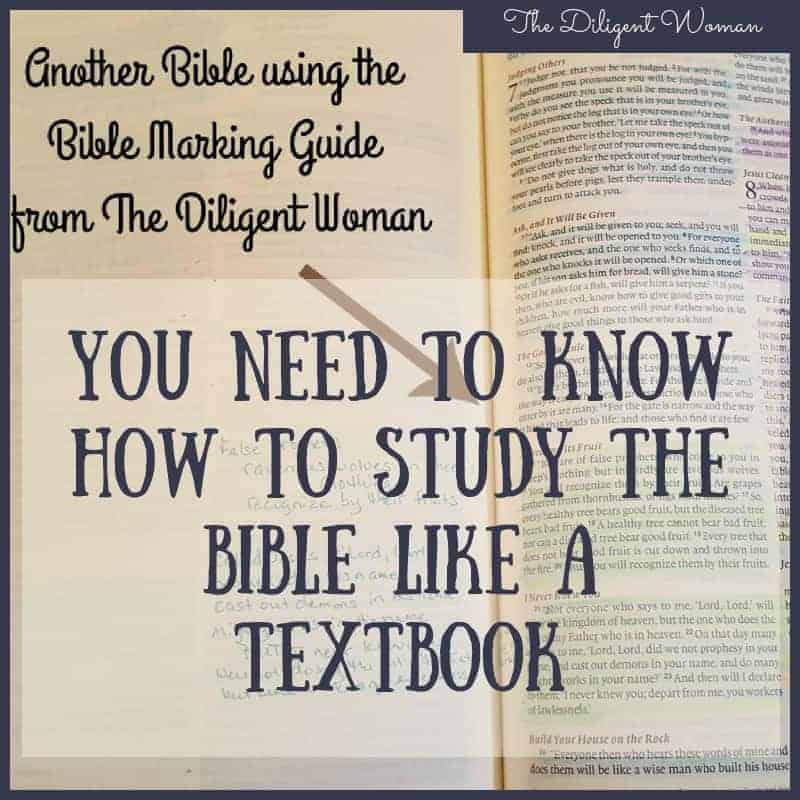 You need to know how to study the Bible like a textbook. As a place to begin, you need to decide how you want to use your Bible, and what tools you will use