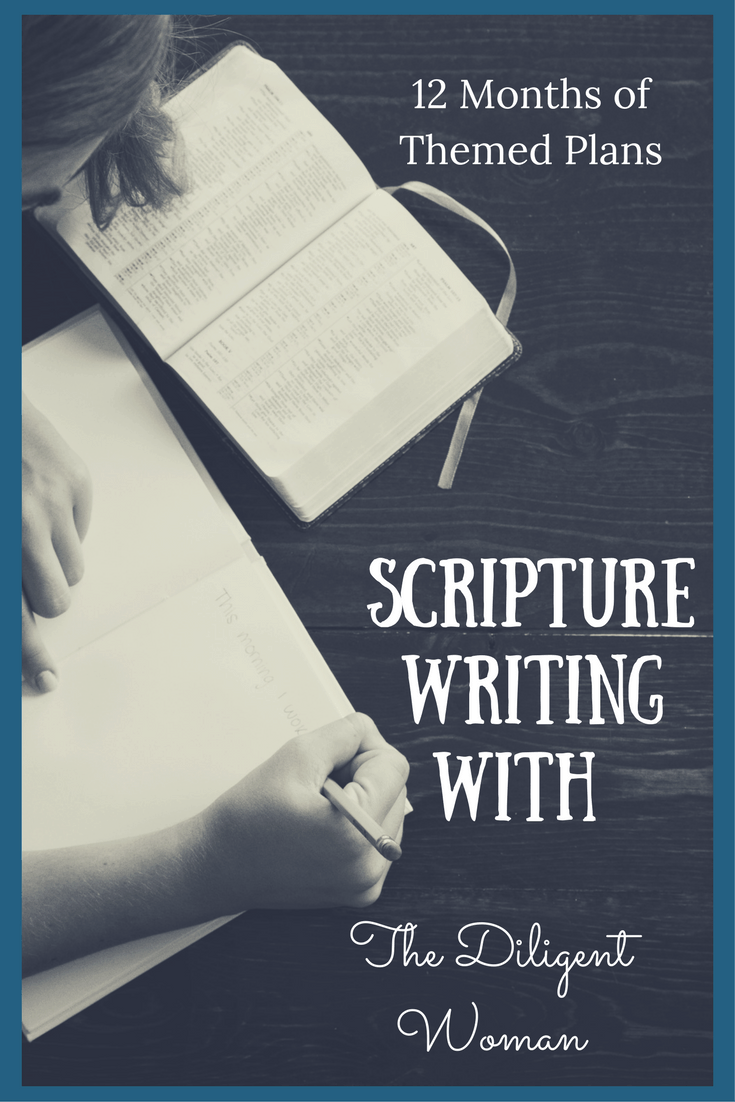 Looking for themed Scripture Writing plans? Here you will find twelve month's worth of deep topical study. Join us as we write God's word on the tablet of our hearts.