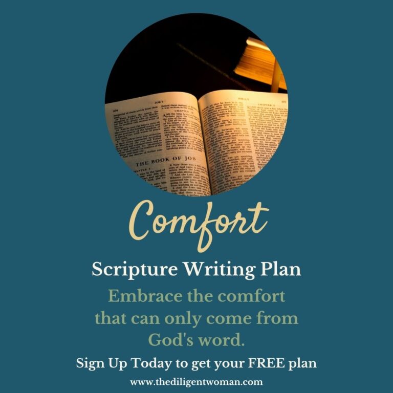 Scripture Writing Plan – Comfort 1