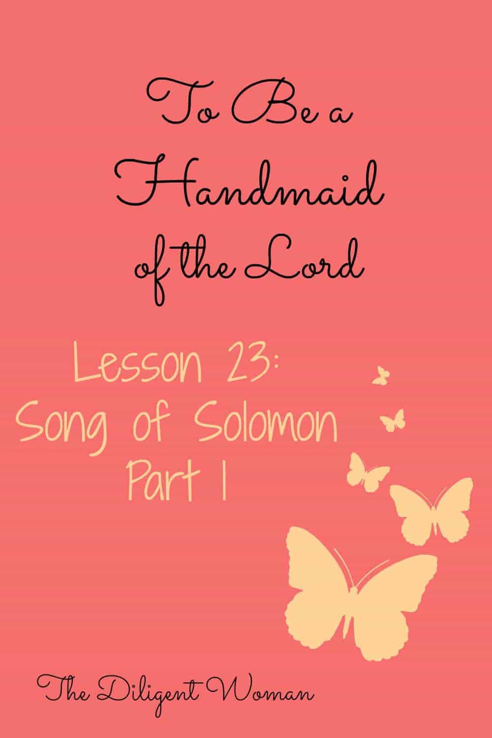 Song of Solomon part 1