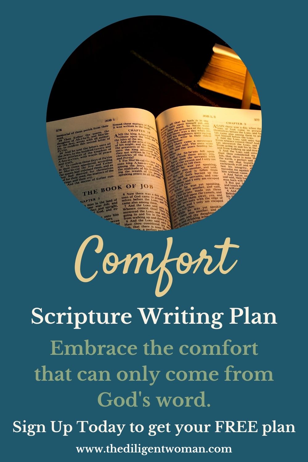Finding comfort can be difficult when times are hard. This month's scripture writing is full of verses about comfort and verses that bring comfort. Check it out and be comforted by God's Word!