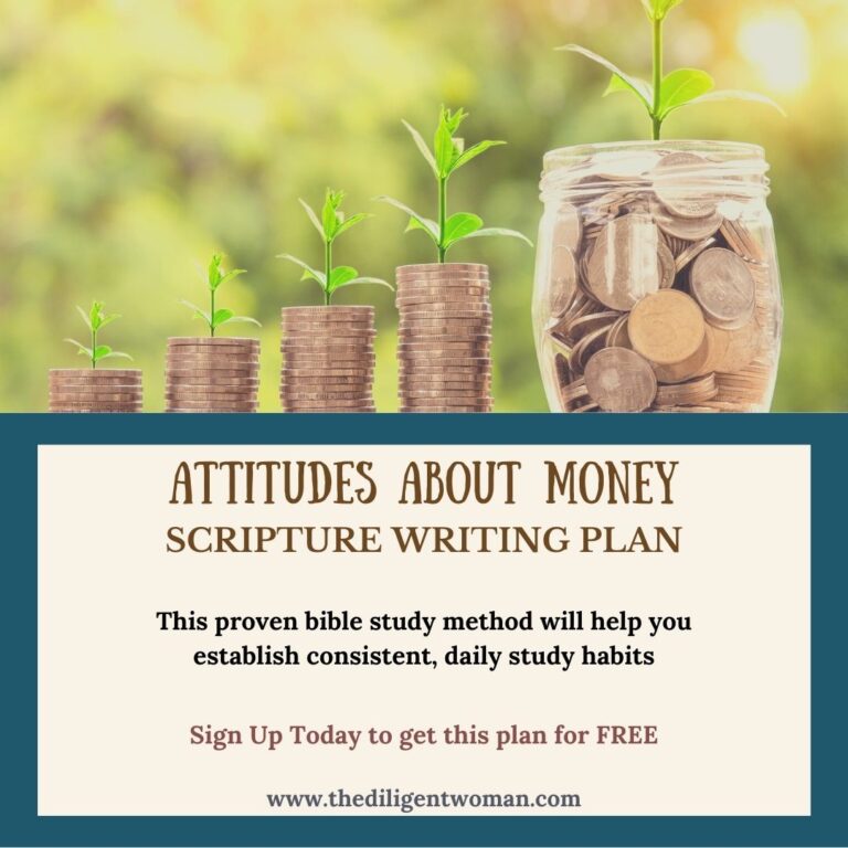 Scripture Writing – Attitudes about Money