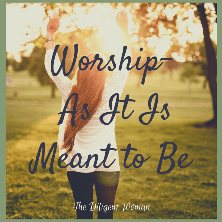 Worship As It Is Meant to Be