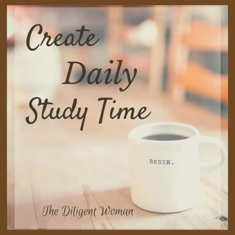 One Simple Way to Create Daily Study Time