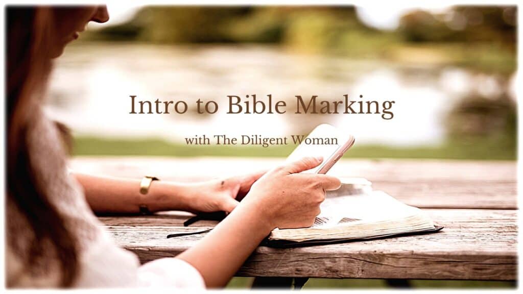 Intro to Bible Marking